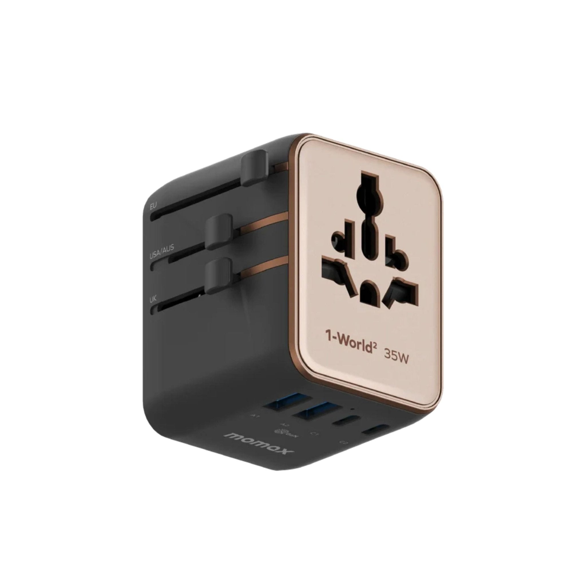 Momax 1-World2 Universal 5-Port Travel GaN Charger 35W